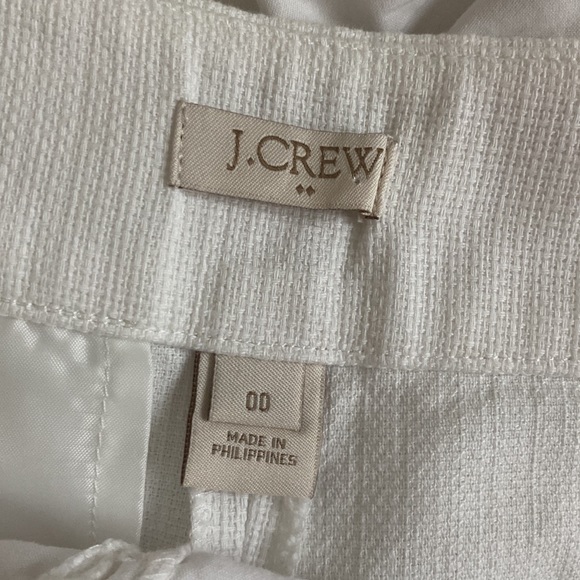 J crew white textured shorts - Picture 4 of 4
